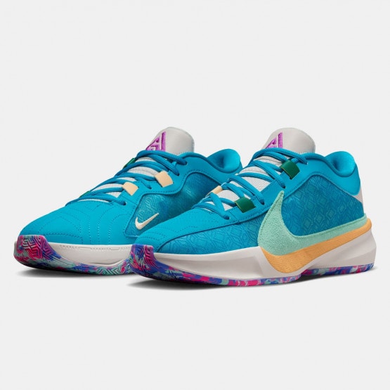 Nike Zoom Freak 5 Greece x Nigeria Men s Basketball Shoes Blue DX4985 400