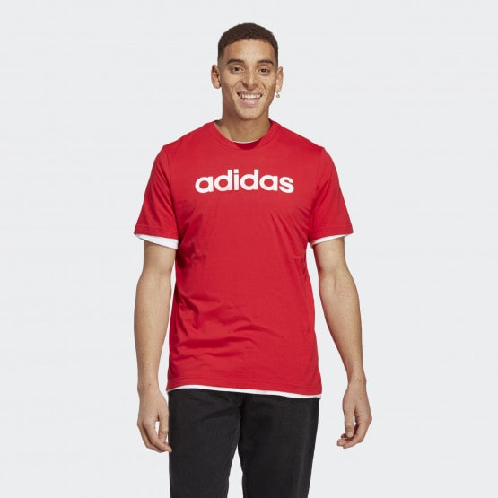 adidas sportswear Essentials Single Jersey Linear Embroidered Logo T Better  Scarlet IC9278