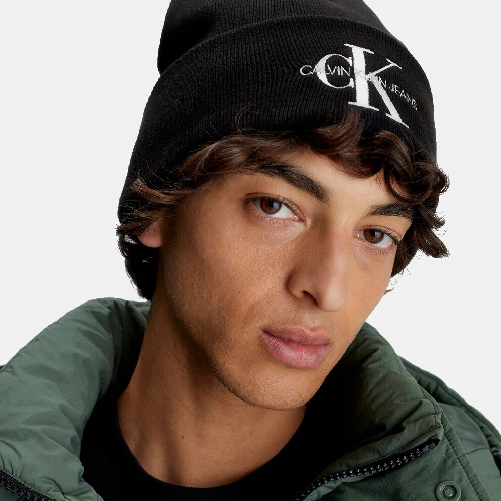 Calvin Klein Monologo Embro Beanie BLACK K50K511160 BDS The