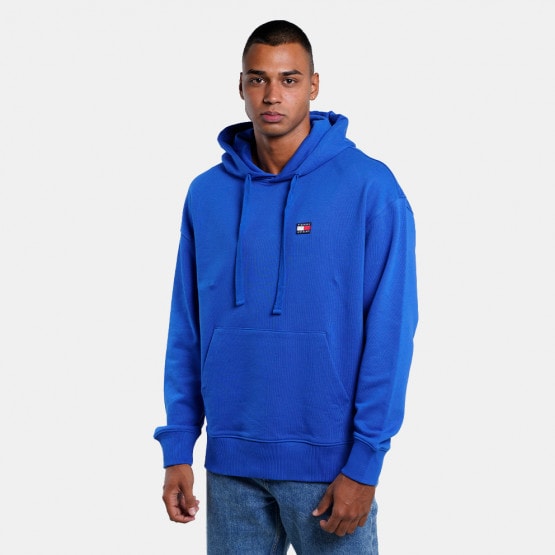 Tommy Jeans Bagde Relaxed Men's Hoodie Blue DM0DM16369 - C66 - Stivali  Tommy Hilfiger Lace-Up Bootie T3A5-32391-1355 S Black 999