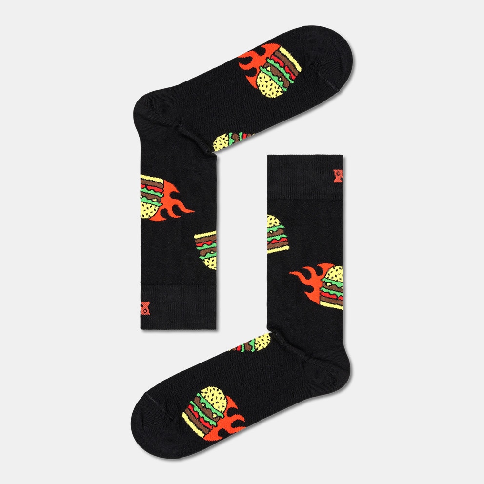 Happy Socks Blast Off Burger 2-Pack Unisex Socks