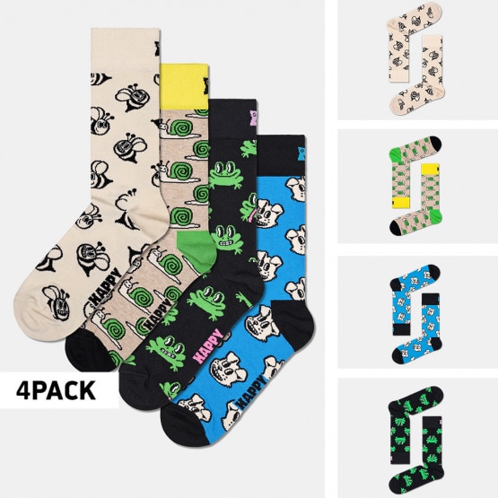 Happy Socks Happy Animals Unisex 4-Pack Gift Box