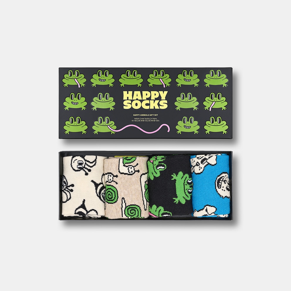 Happy Socks Happy Animals Unisex 4-Pack Gift Box