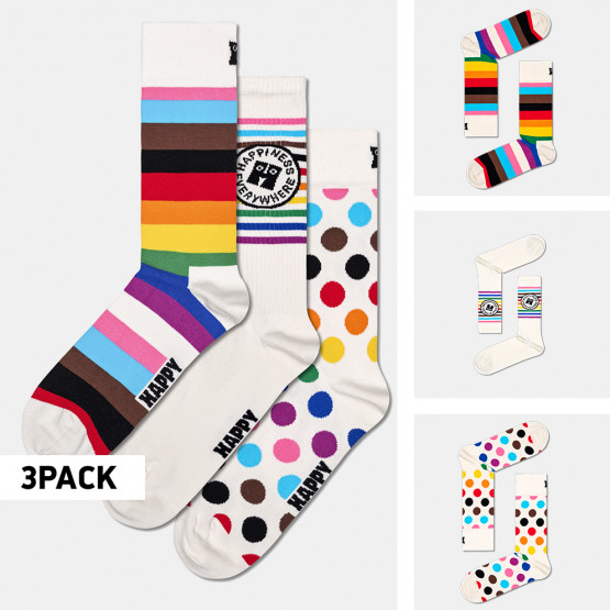 Happy Socks Pride 3-Pack Unisex Gift Box