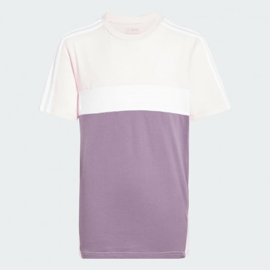 adidas Tiberio 3-Stripes Colorblock Cotton Tee Kids
