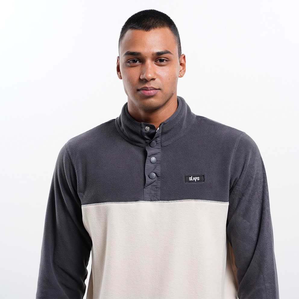 Slaps Vigla Half Snap Fleece Men's Shirt