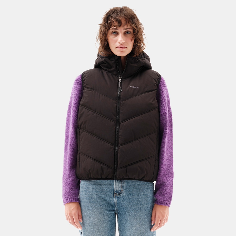 Emerson Hooded Women's Sleeveless Puffer Jacket