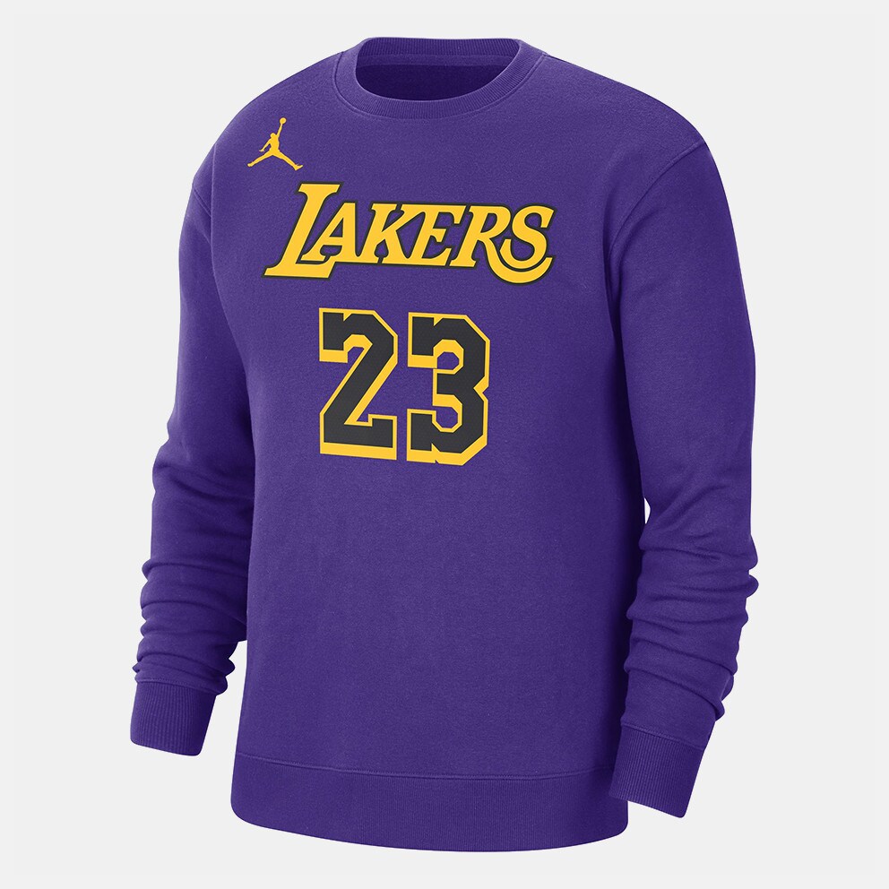 LOS ANGELES LAKERS CLASSIC FLC CREWNECK (BLACK)