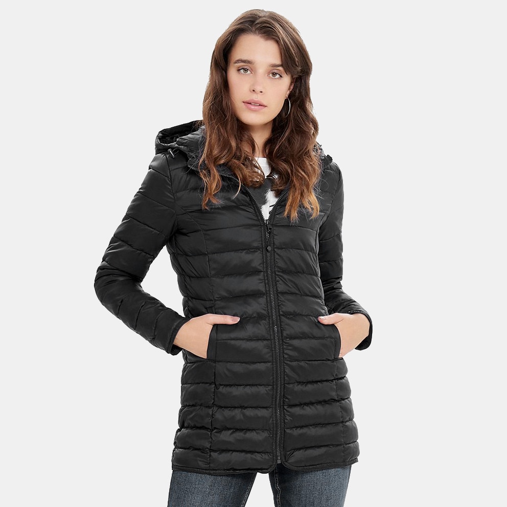 ONLY Onltahoe Quilted Hood Coat Otw BLACK 15156570C-N10