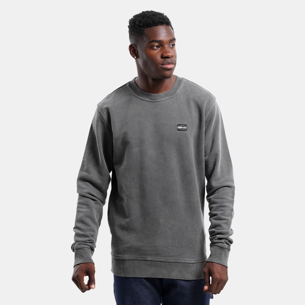 Tommy Parker Sweatshirt 1791835 Tjm HILFIGER Tjm Silver Ceas Black Men\'s DM0DM18132 - Jeans TOMMY - Grey BDS Tonal Reg Badge