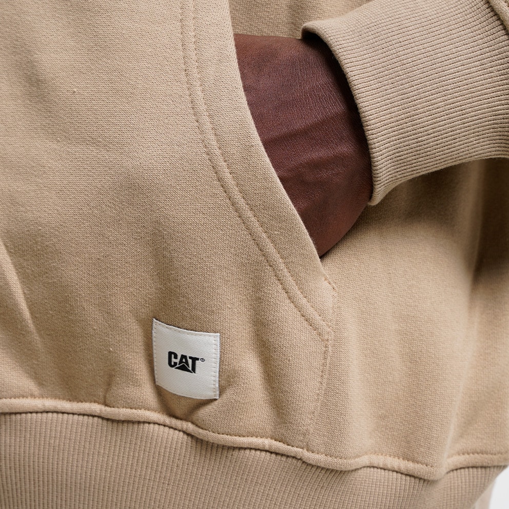 Caterpillar Label Logo Essential Ανδρική Μπλούζα με Κουκούλα