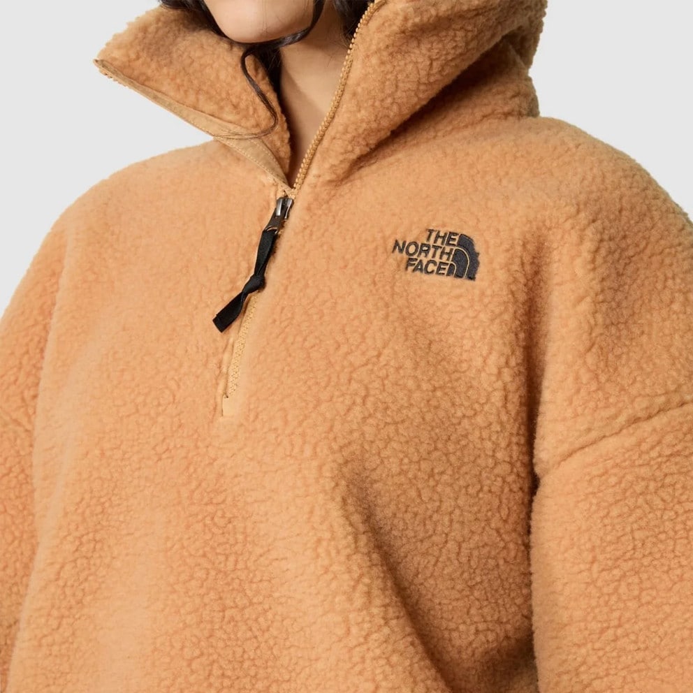 The North Face High Pile 1/4 Zip Almond Butt