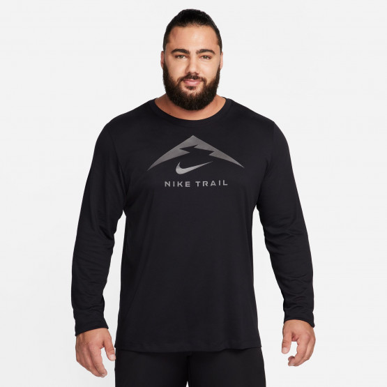 Nike Dri-FIT Trail Ανδρική Μπλούζα με Μακρύ Μανίκι