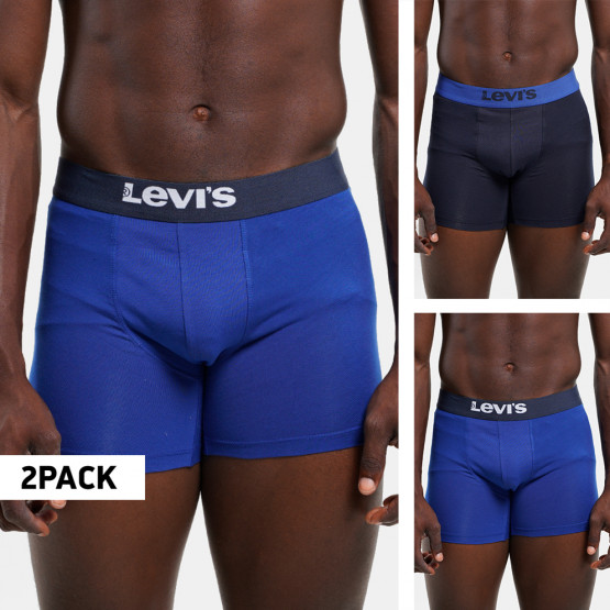 Levi's Men Solid Basic Boxer Brief Organic Co 2P