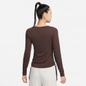 Nike Sportswear Ribbed Women's Cropped Long Sleeves T-shirt