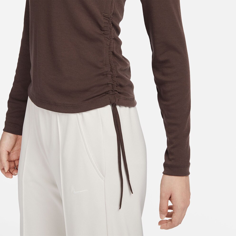 Nike Sportswear Ribbed Women's Cropped Long Sleeves T-shirt