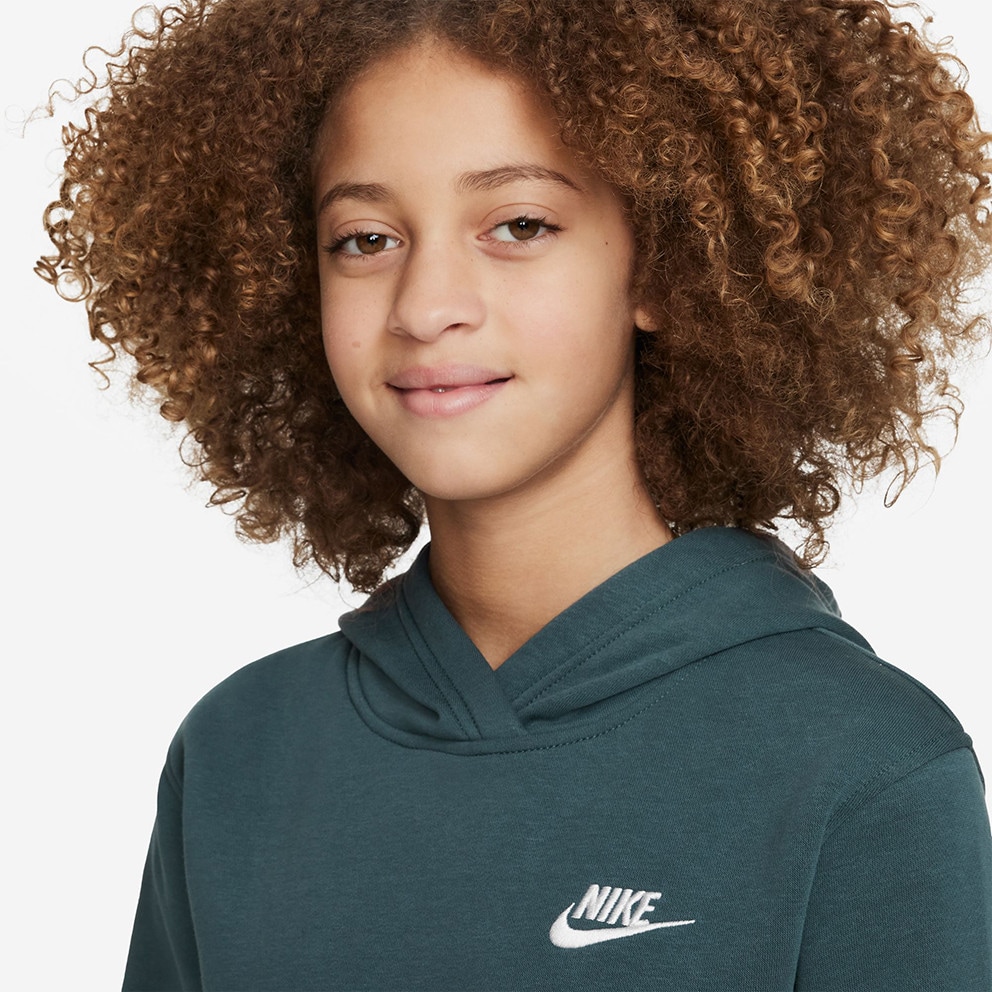 Nike Sportswear Club Fleece Older Kids' Pullover Hoodie Blue FD3000-328