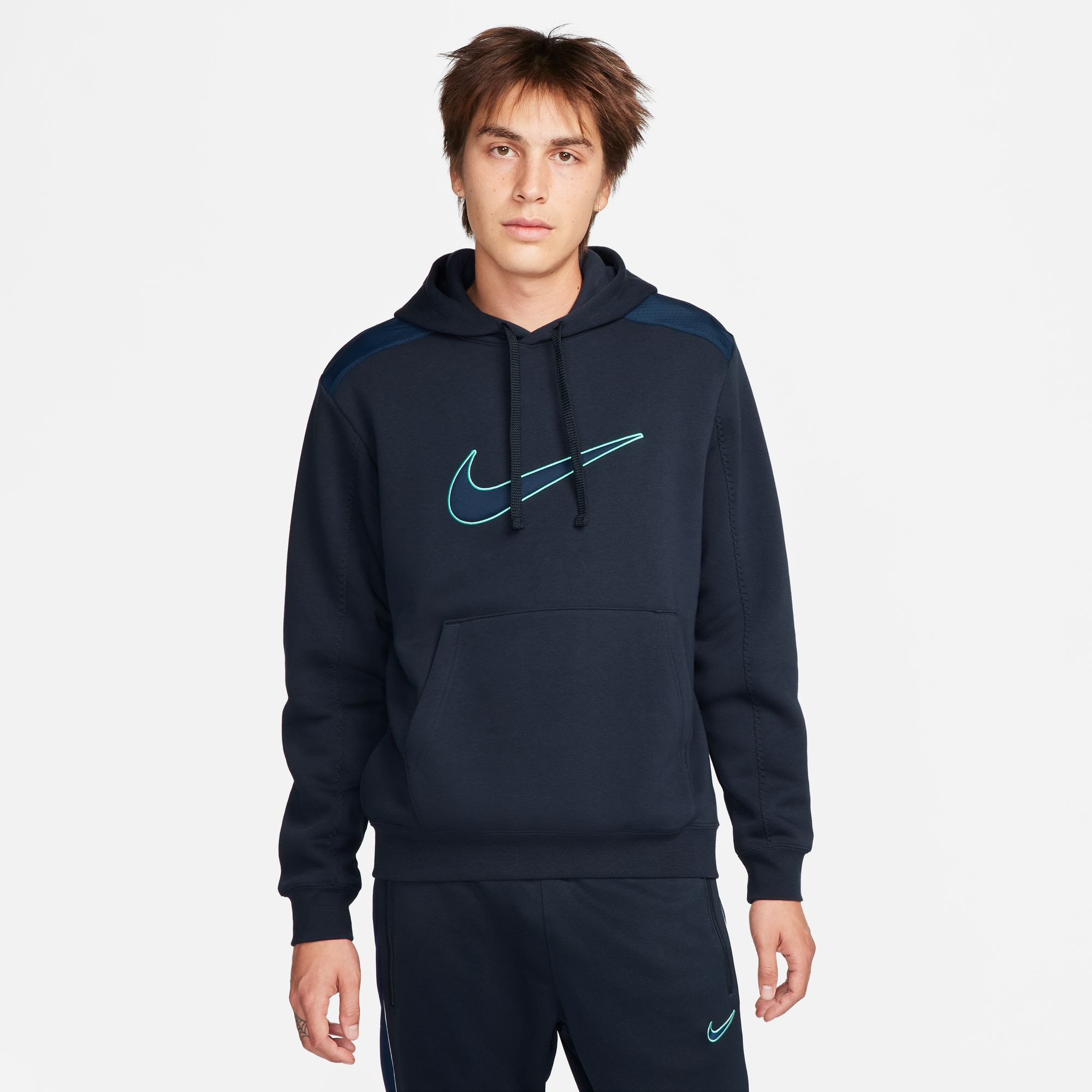 Nike Sportswear Fleece Bb Ανδρική Μπλούζα με Κουκούλα (9000152222_70155) 900015222270155