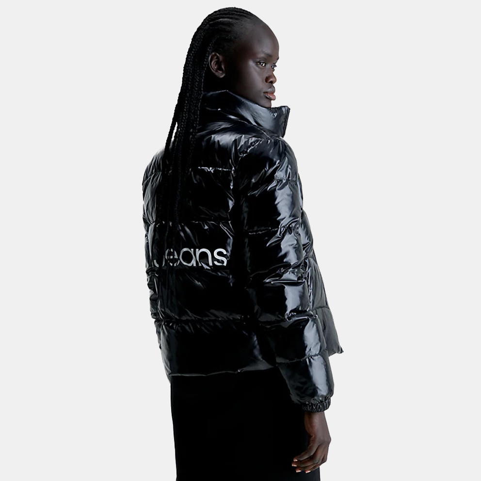 Calvin Klein Shiny Short Fitted Jacket
