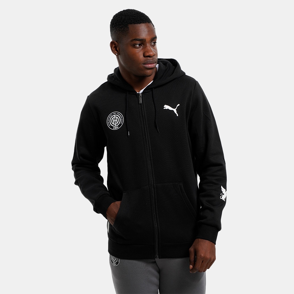 Puma black on sale and white hoodie