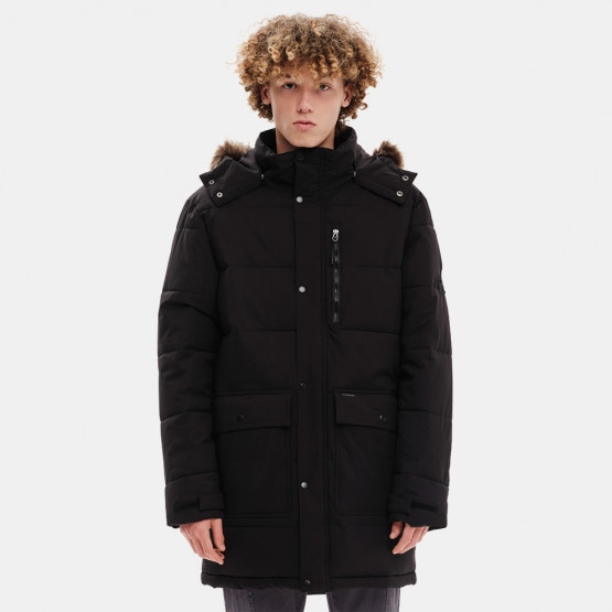 Emerson Men's Long Puffer Jckt With Fur in Hood