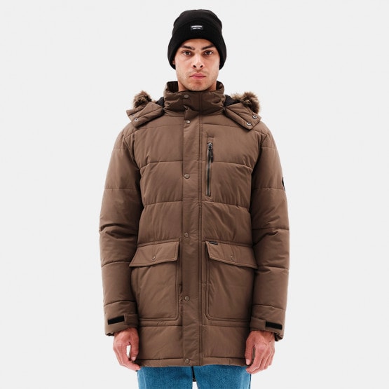 Emerson Men's Long Puffer Jckt With Fur in Hood