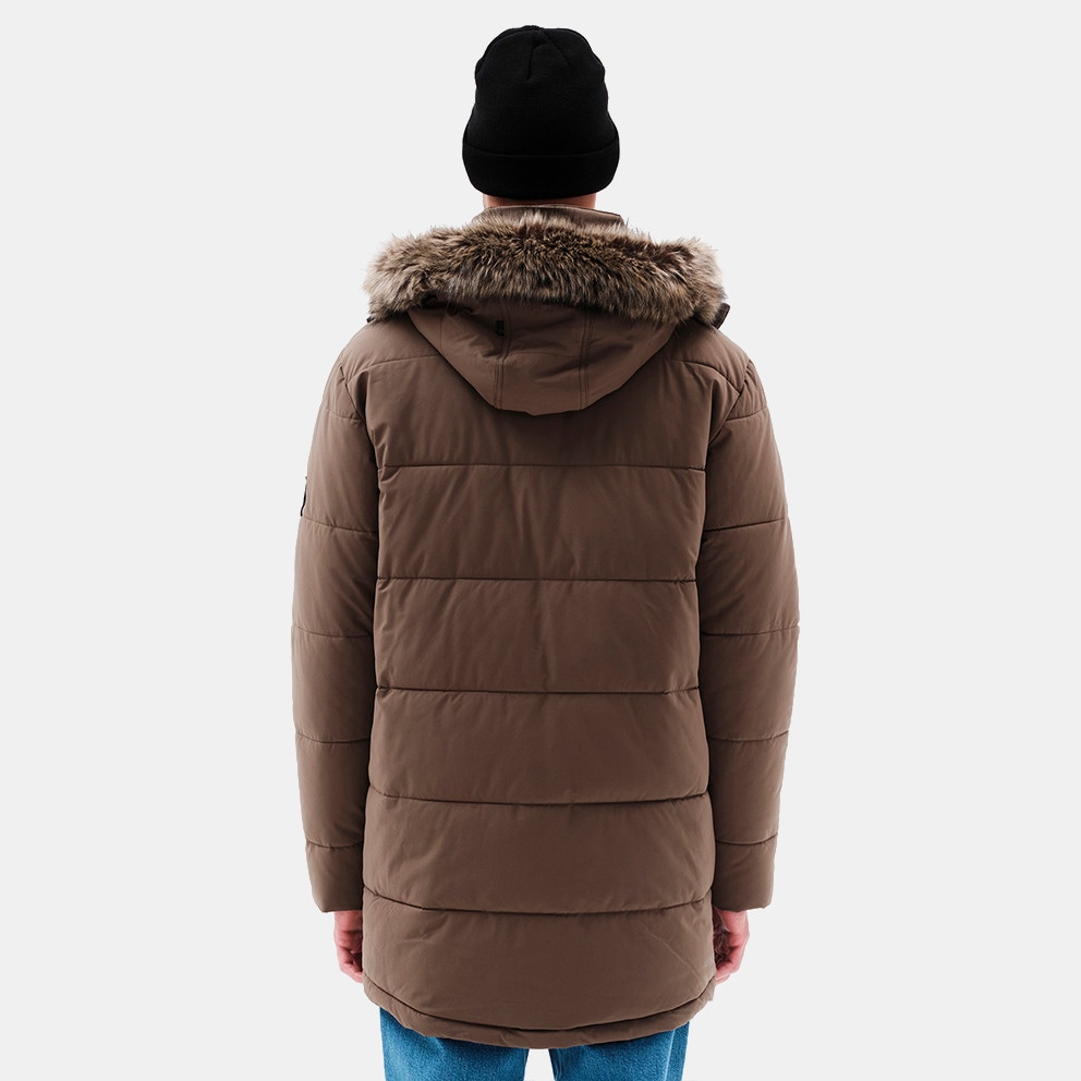 Emerson Men's Long Puffer Jckt With Fur in Hood