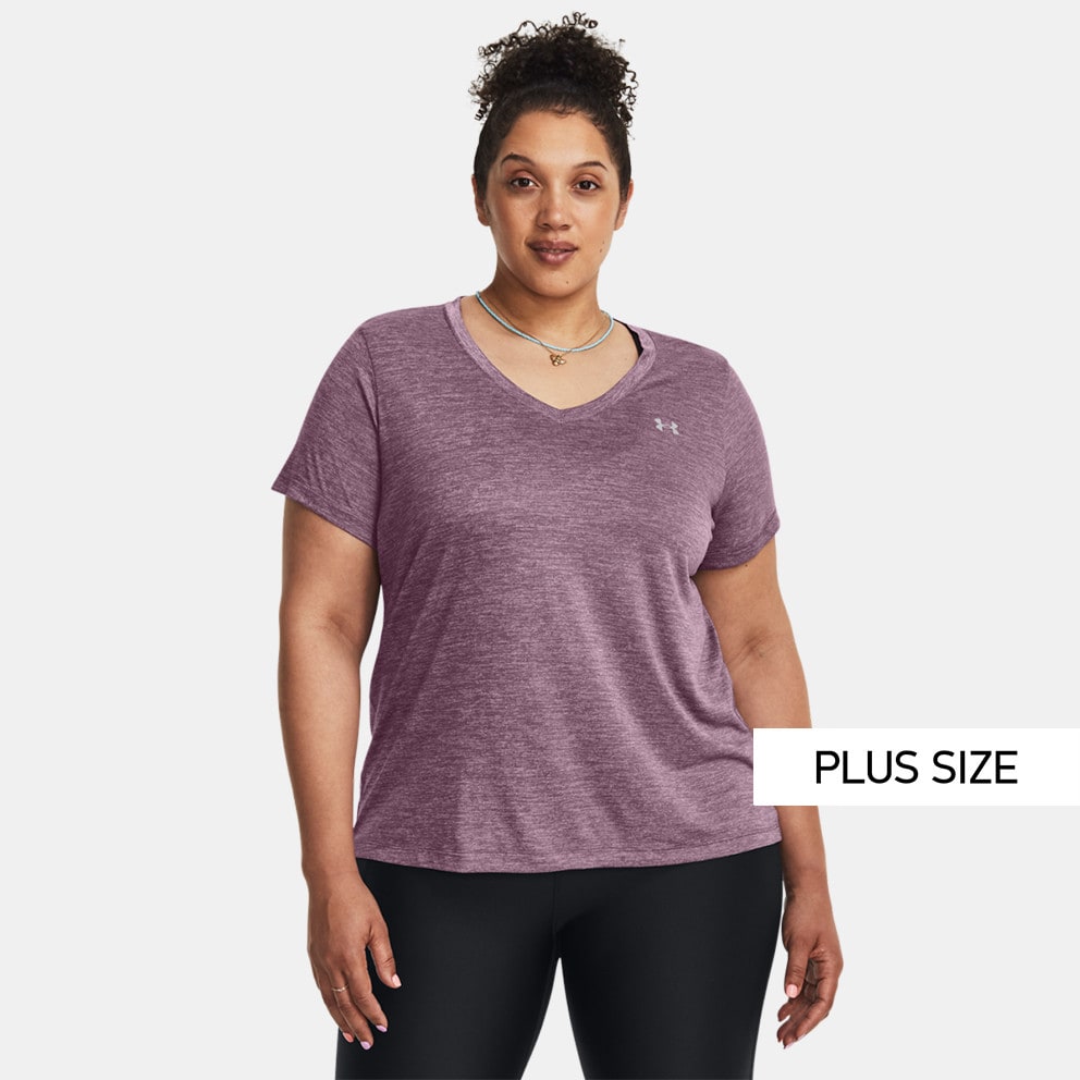 Under Armour Women's UA Tech™ Twist V - Under Armour Sportstyle Graphic Short  Sleeve 1356305 634 - Shirt Purple 1353758 - Neck Plus Size Women's T - 500