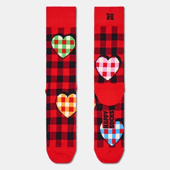 Happy Socks Checked Heart Γυναικείες Κάλτσες