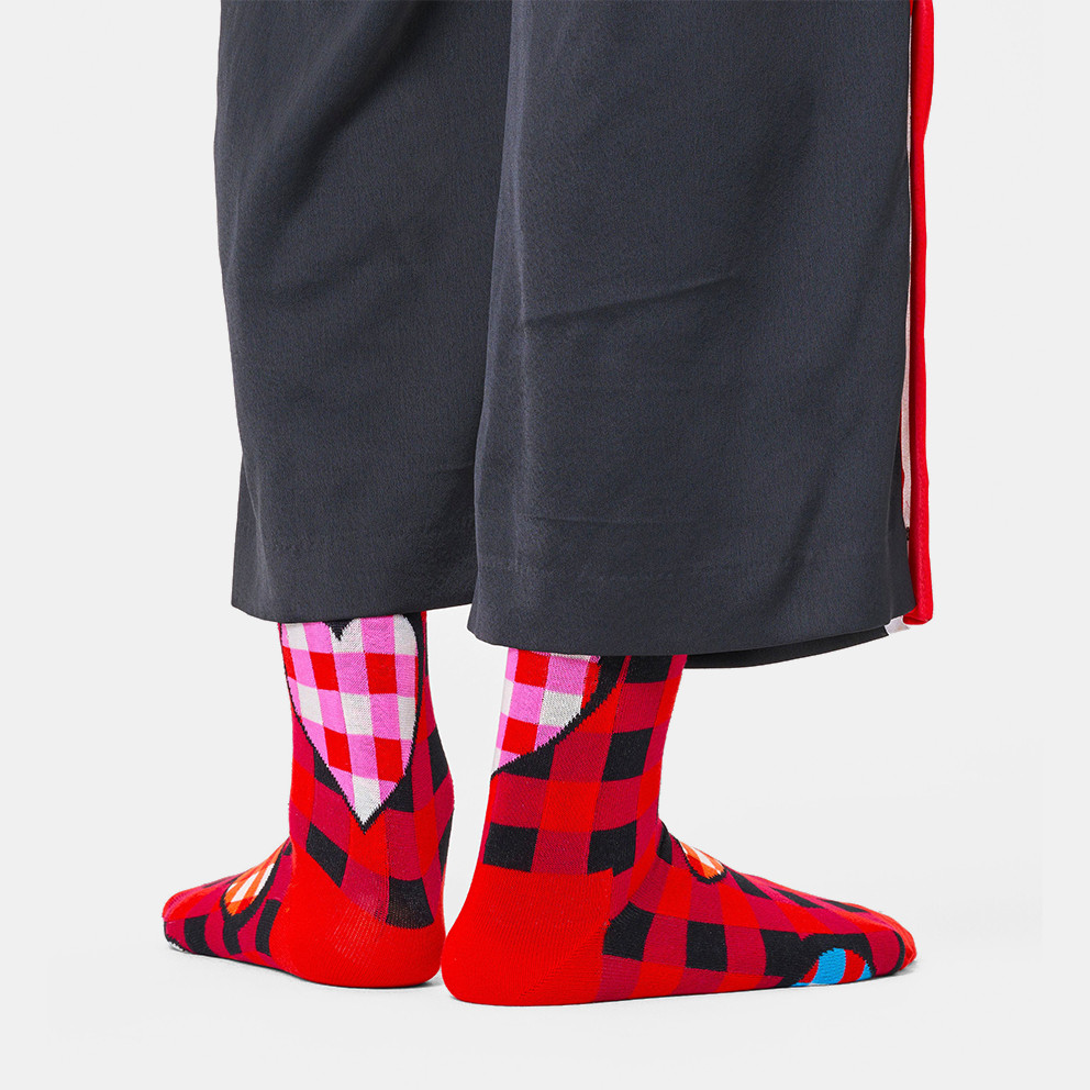 Happy Socks Checked Heart Γυναικείες Κάλτσες