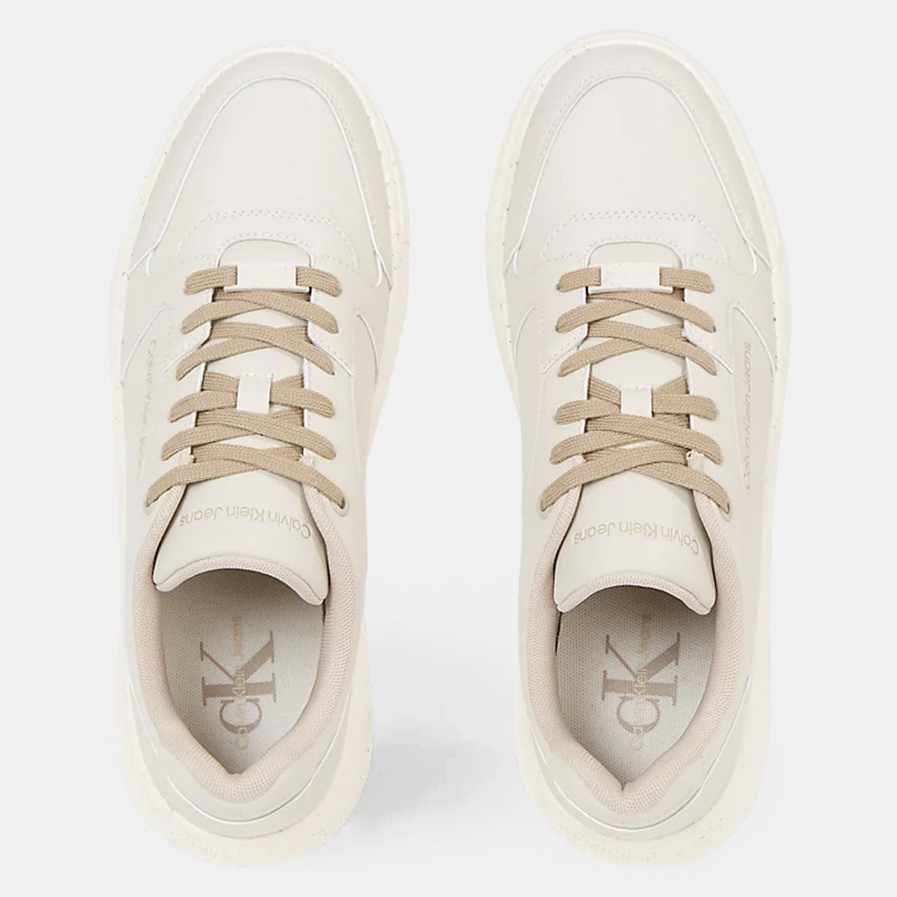 Calvin Klein Chunky Cupsole Laceup Lth Eco Eggshell Travertine