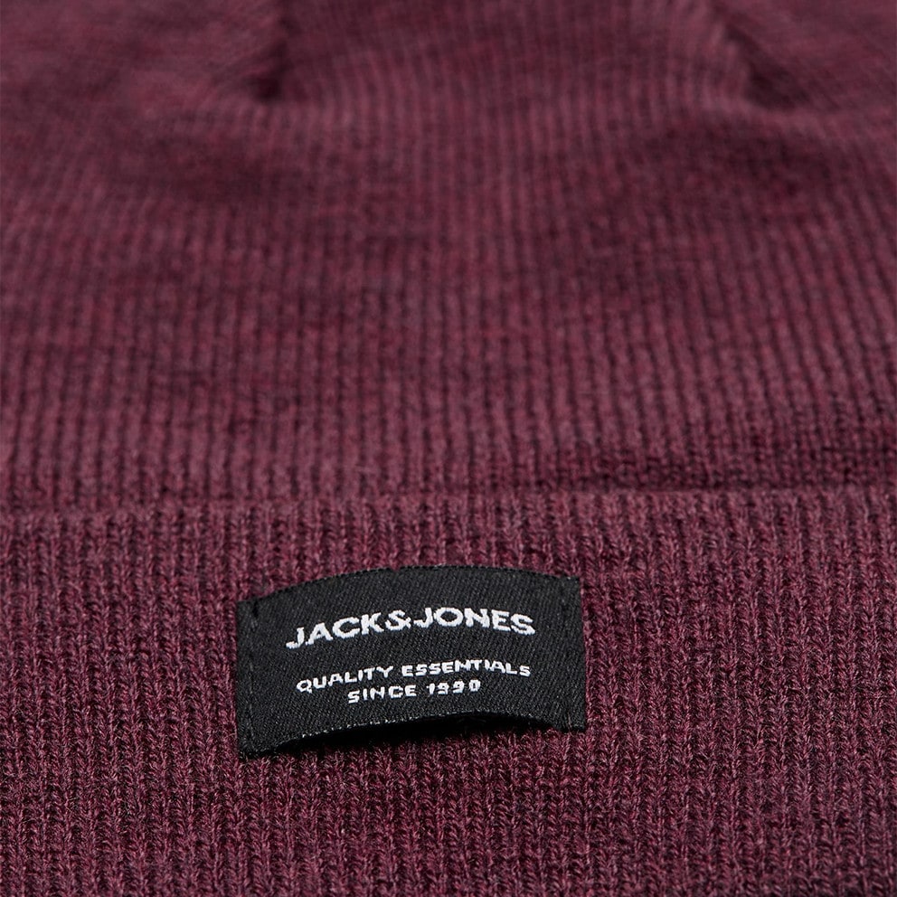 JACK & JONES Jacdna Beanie Noos Bonnet, Rouge (Port Royale Port