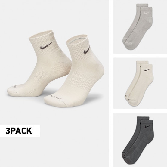 Nike Everyday Plus Cushioned Training Ankle 3-Pack Unisex Κάλτσες