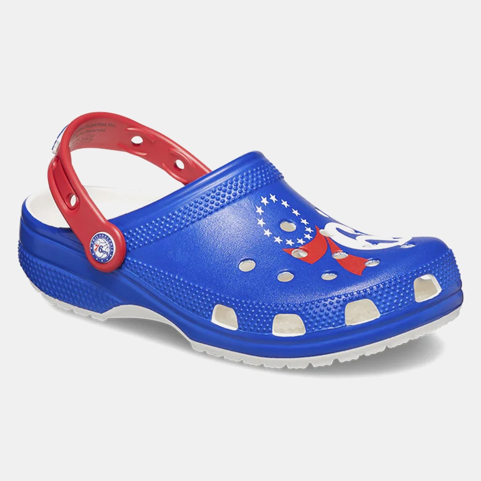 Crocs blue on sale red white