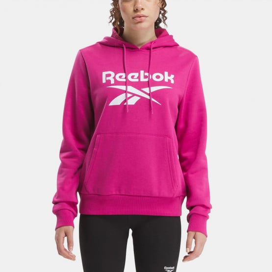 Reebok Identity Big Logo Fleece Γυναικεία Μπλούζα με Κουκούλα