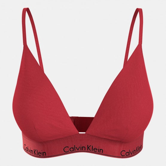 Calvin Klein Women's Unlined Triangle Bra, Barely Pink, XL