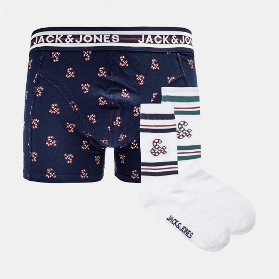 Jack & Jones Jacxmas Candy Giftbox Kids’ Set Boxer & 2-Pack Socks