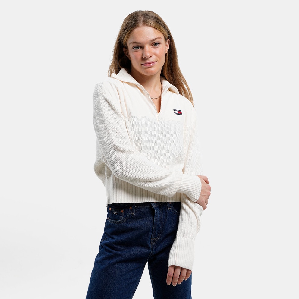 Tommy Jeans Tjw Half Zip Badge Rib Sweater (9000161032_59009)