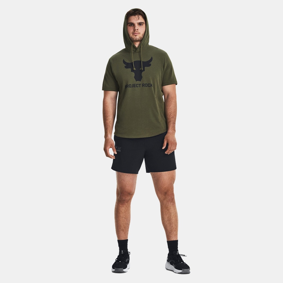 Under Armour Project Rock Terry Ανδρική Μπλούζα με Κουκούλα