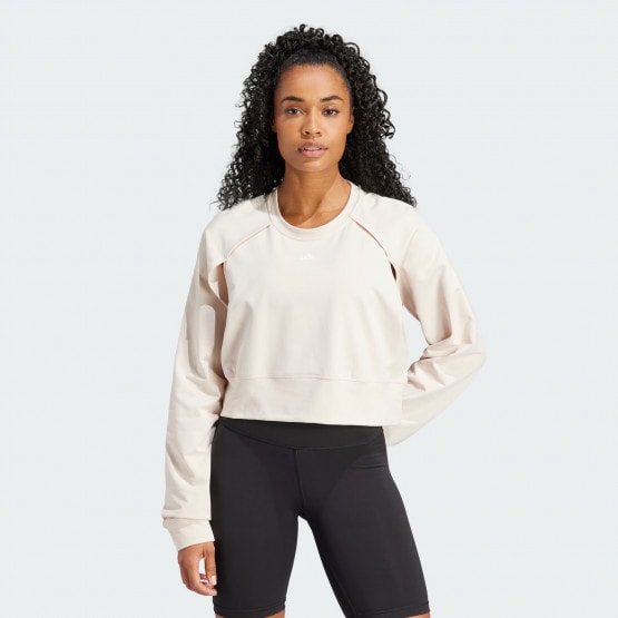 adidas Power Aeroready Crop Cover-Up Sweatshirt