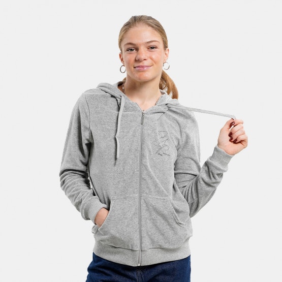 Target Hoodie Velour Fuel Γυναικεία Ζακέτα