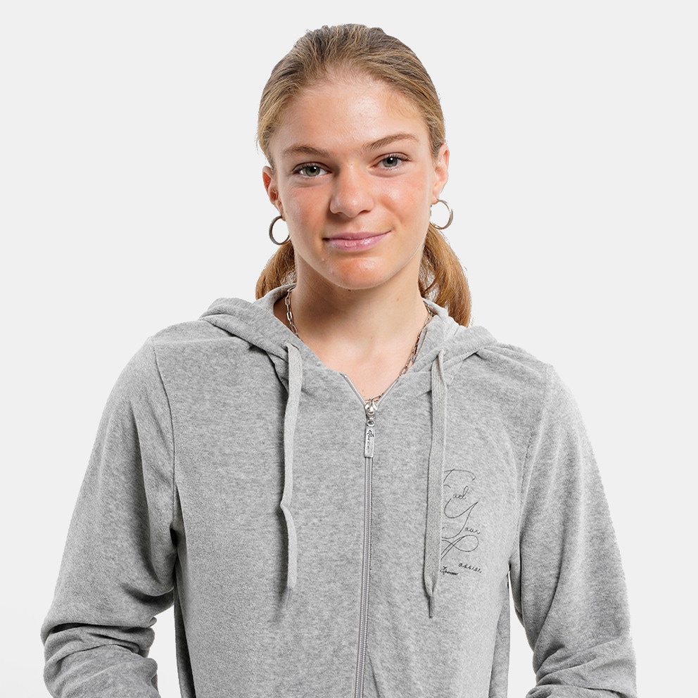 Target Hoodie Velour Fuel Γυναικεία Ζακέτα