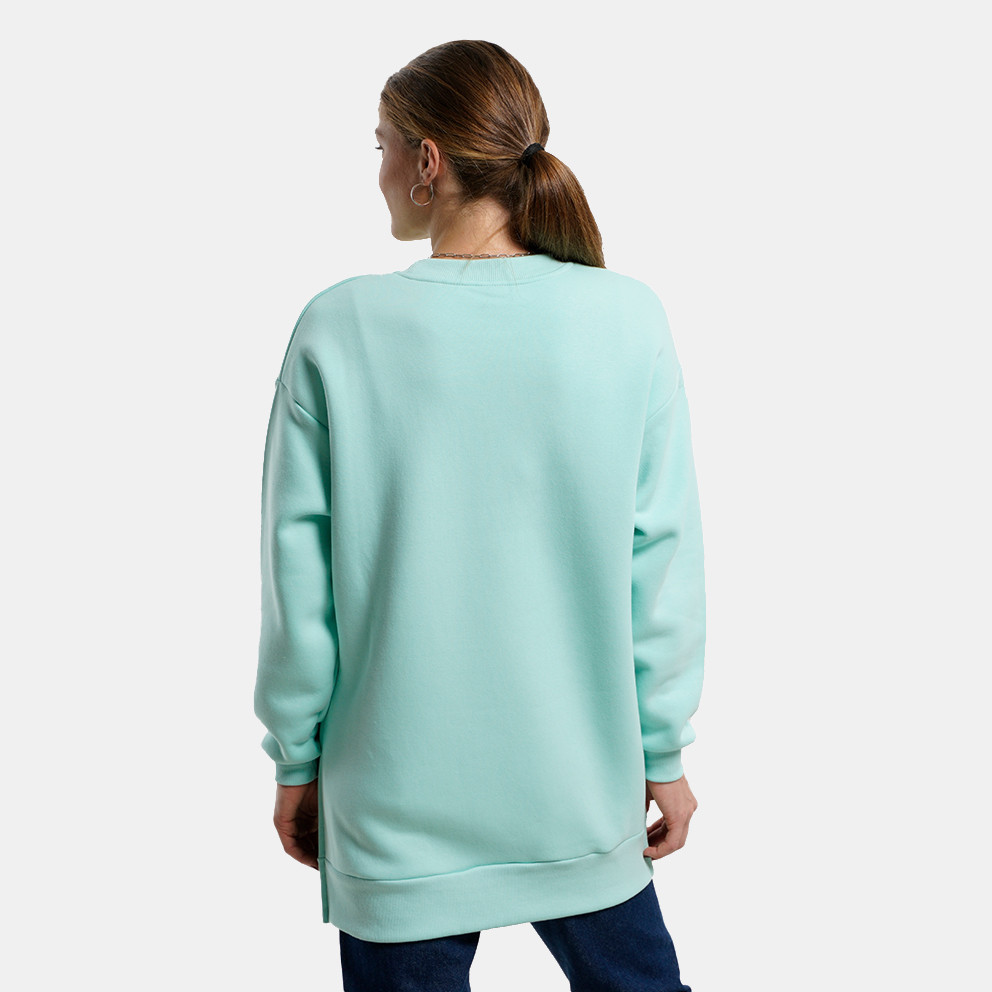 Target Loose  Crewneck Side Slits Fleece "Icon" Women's Sweatshirt