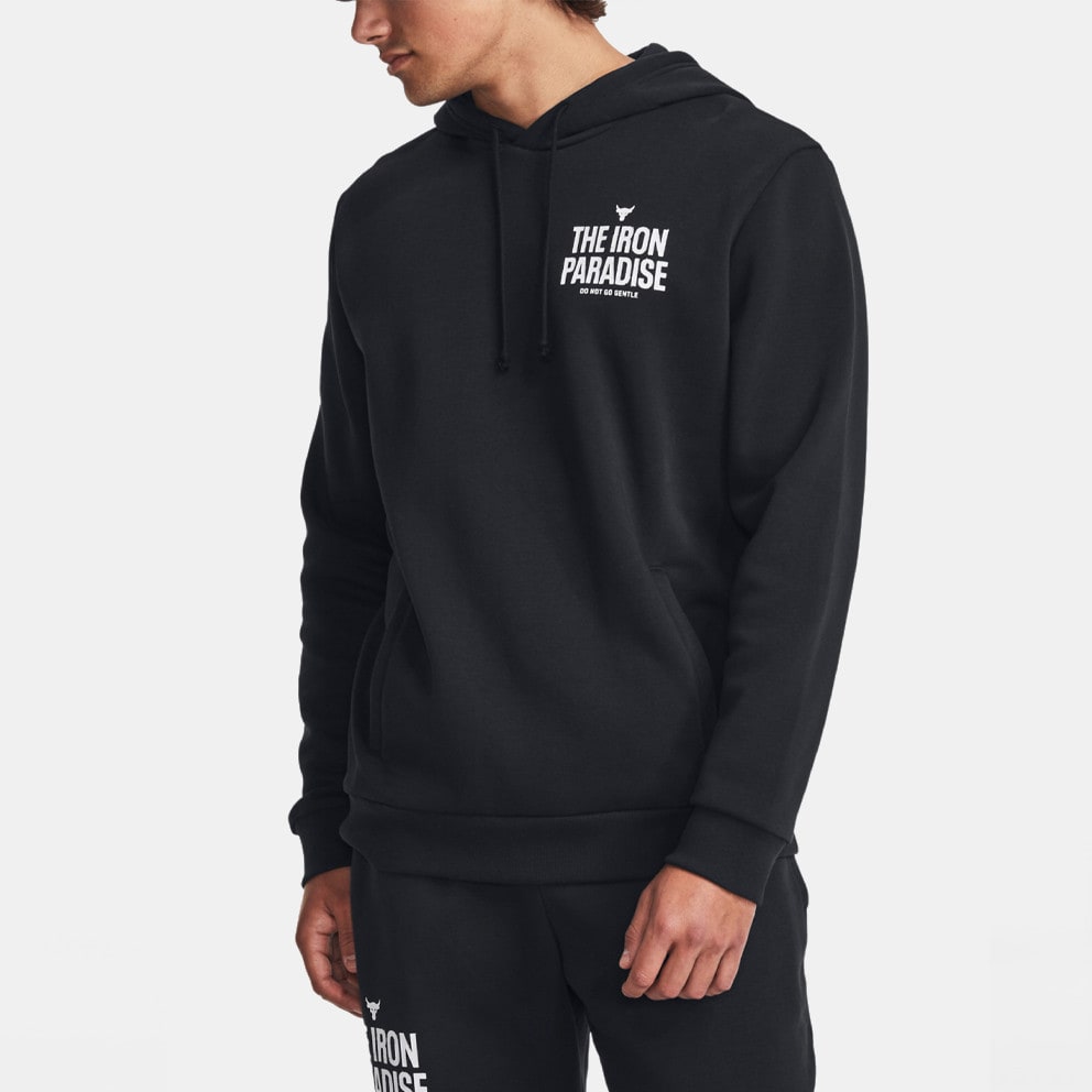 Under Armour Project Rock Rival Fleece Ανδρική Μπλούζα με Κουκούλα