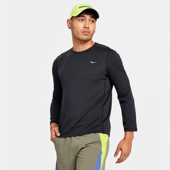 Saucony Stopwatch Ανδρική Μπλούζα με Μακρύ Μανίκι