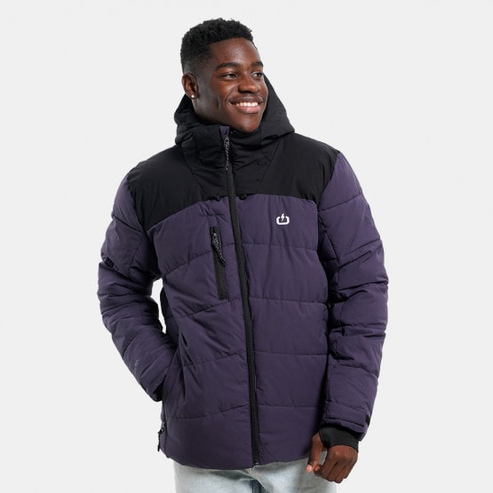 North face purple puffer best sale jacket mens