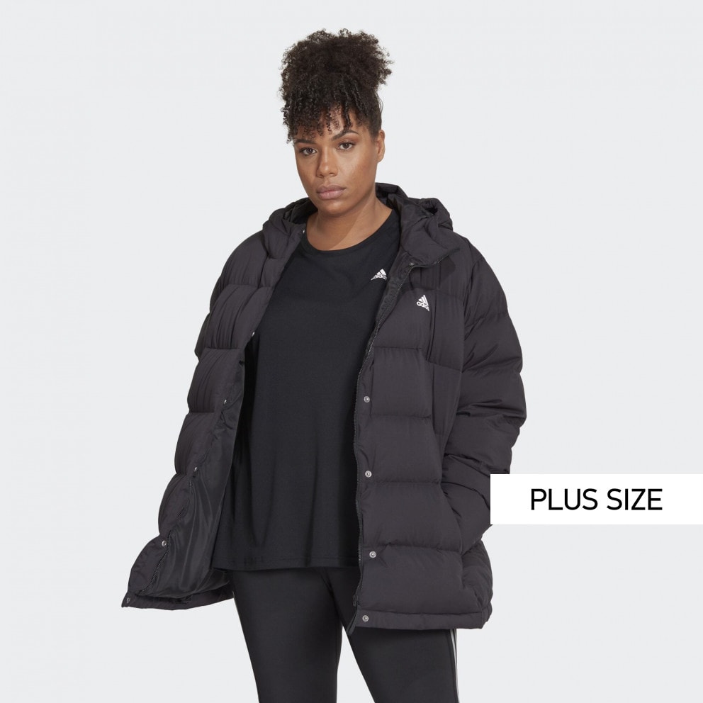 adidas Helionic Hooded Down Jacket (Plus Size)