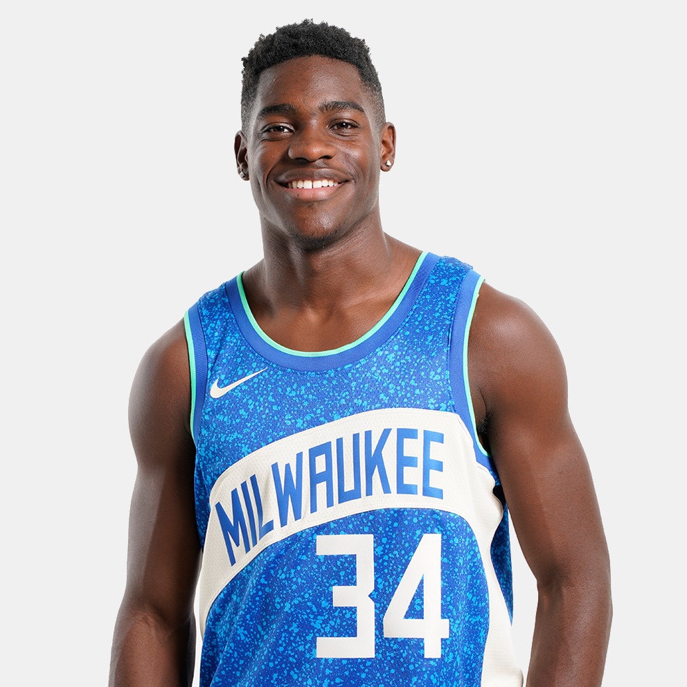 Nike Dri-FIT NBA Giannis Antetokounmpo Milwaukee Bucks City Edition 2023 Swingman Μπασκετική Φανέλα