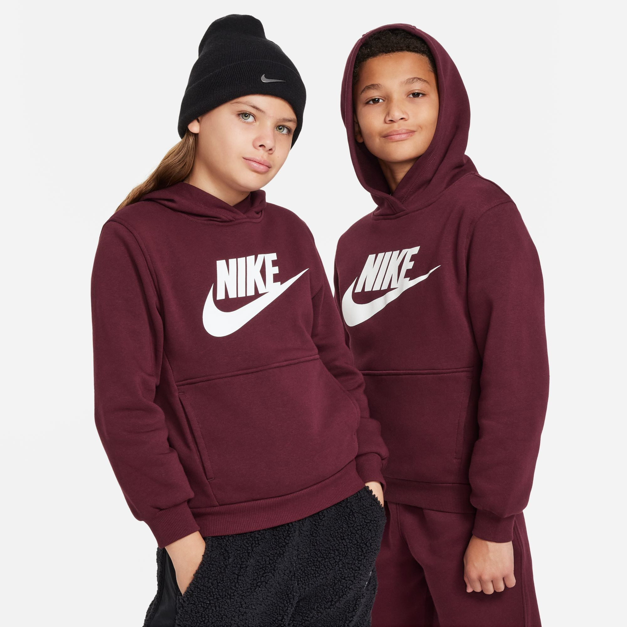 Nike Nike Sportswear Club Big Logo Παιδική Μπλούζα με Κουκούλα (9000152021_17488)
