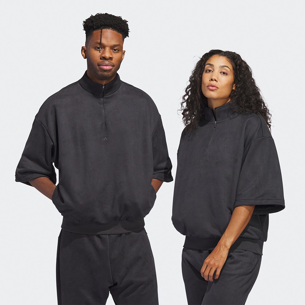 adidas Basketball Sueded Half-Zip Unisex Sweatshirt